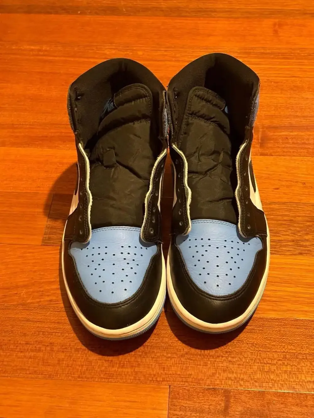 Nike Air Jordan 1 Retro High OG 'UNC Toe' University Blue/Black-White Size 12